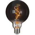 LED-lampa Glob 95mm Smokey E27 1800K 60lm 3W