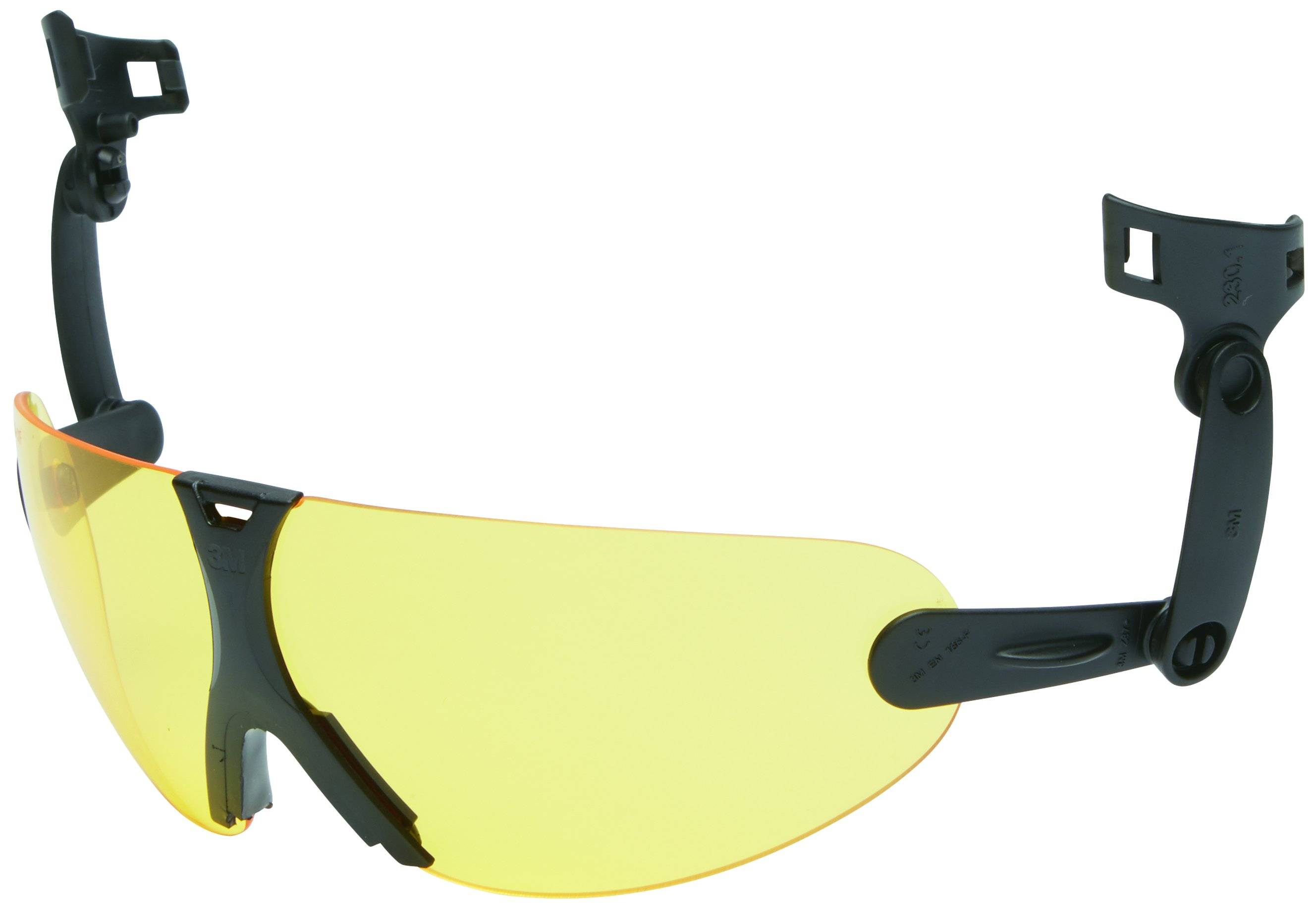 Integrerade skyddsglasögon för skyddshjälm, gul lins, V9A