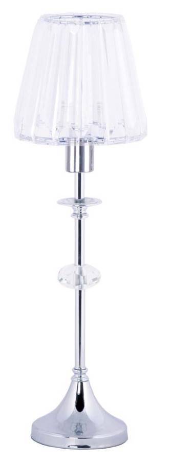 Carlow Bordslampa 50cm Kristall K5 Krom
