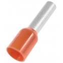 Ändhylsa, Isolerad, 0,5 mm², Orange, 100 st/frp