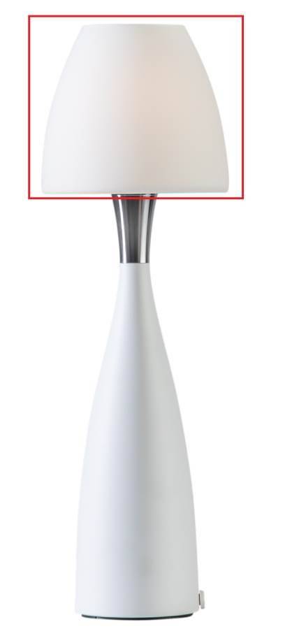 Reservglas Opalvitt Anemon Bordslampa